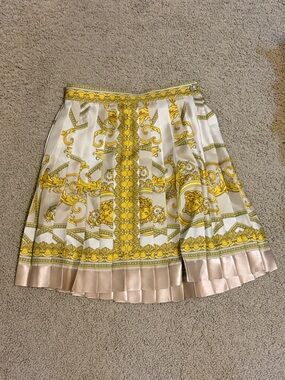 La Coupe des Dieux pleated silk skirt